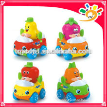 Mini Karikatur Frucht Reibung Auto Spielzeug für Kinder Mini Kunststoff Auto
